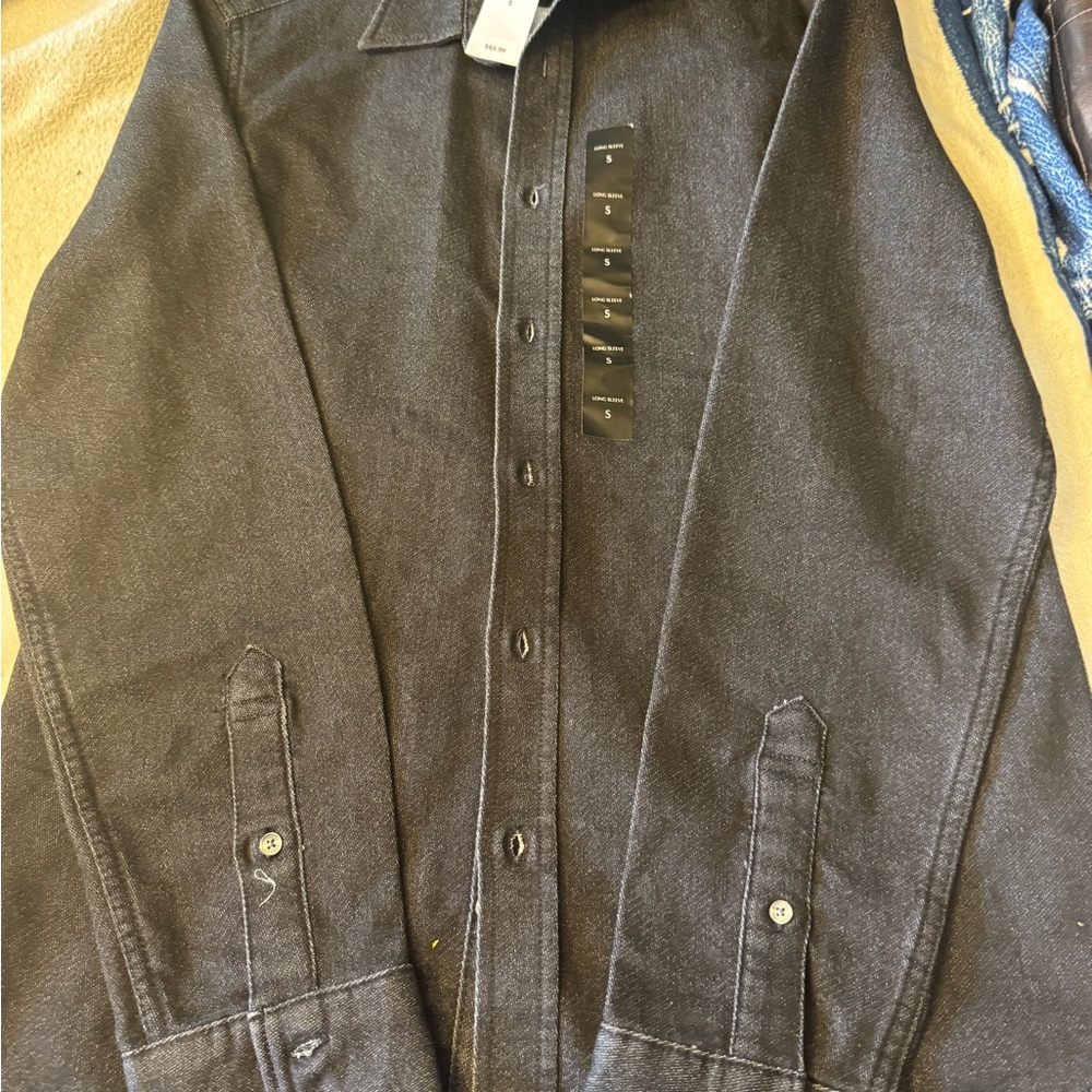 Banana Republic Black Lightweight Shirt Jacket